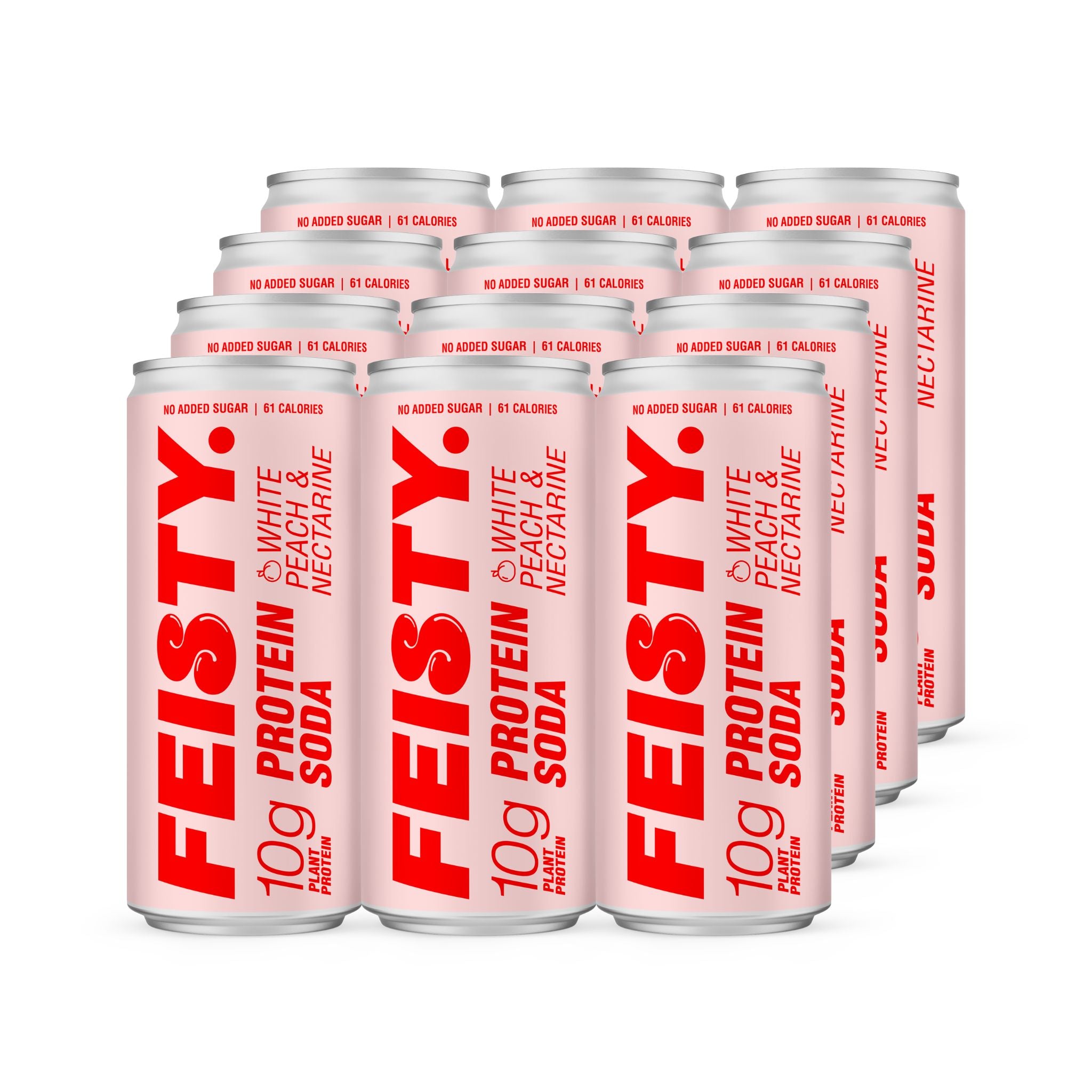 White Peach Nectarine Protein Soda