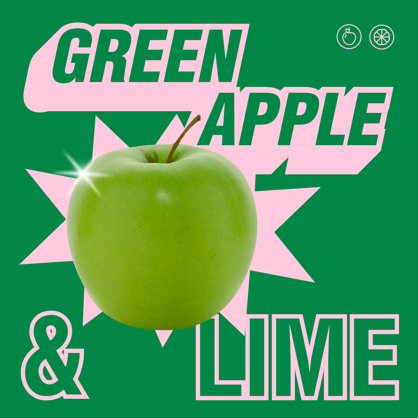 Green Apple and Lime Protein Soda