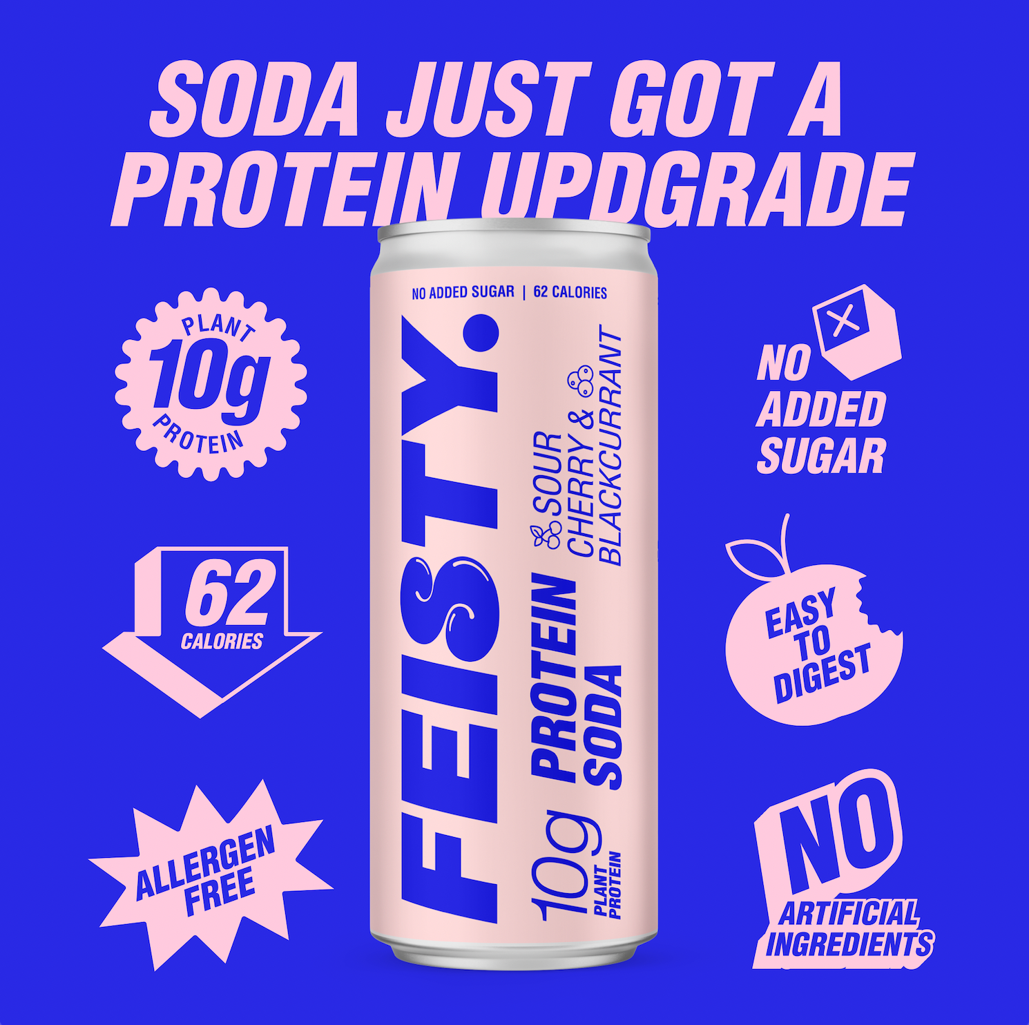 Sour Cherry Blackcurrant Protein Soda