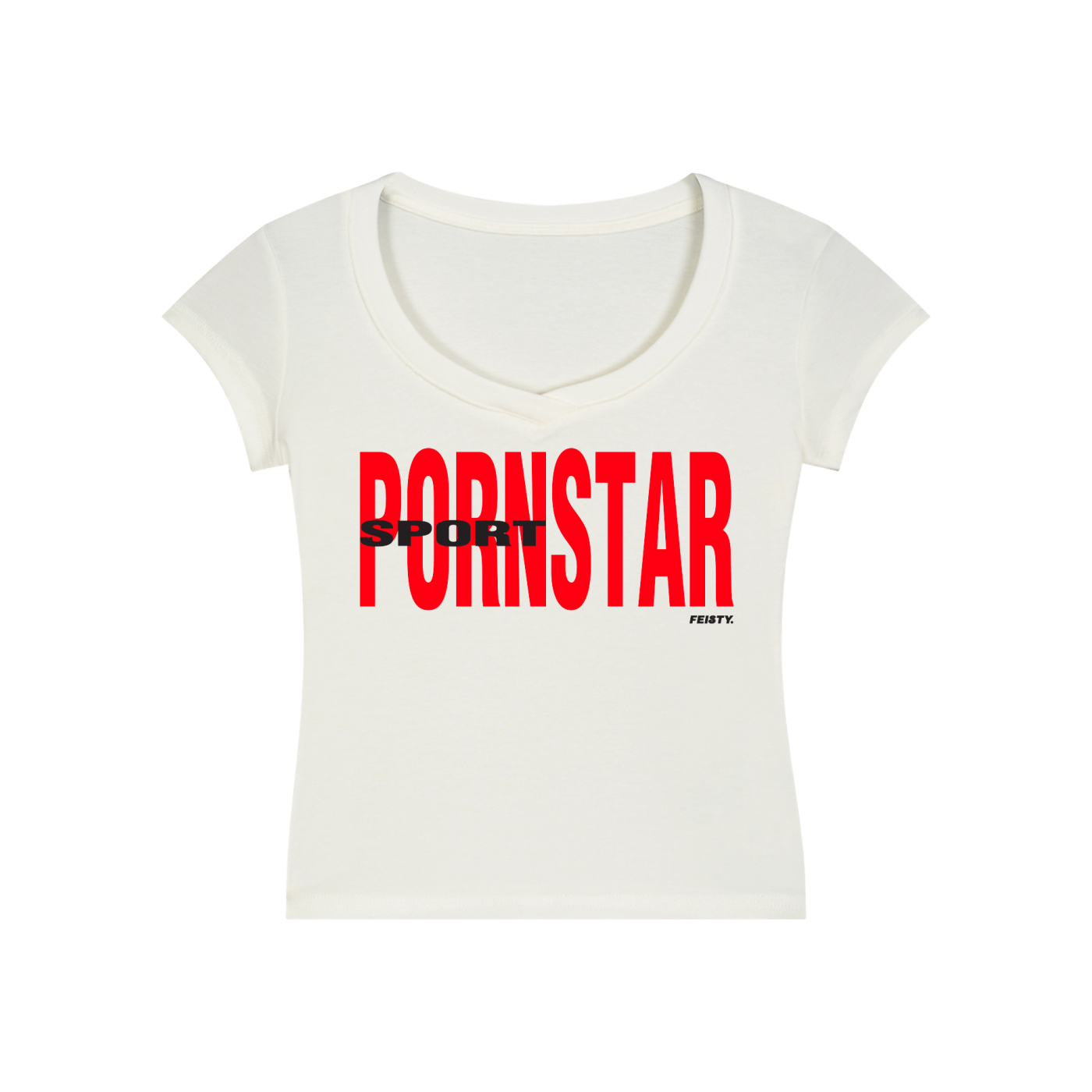 Essential V-Neck Bodycon T-Shirt
