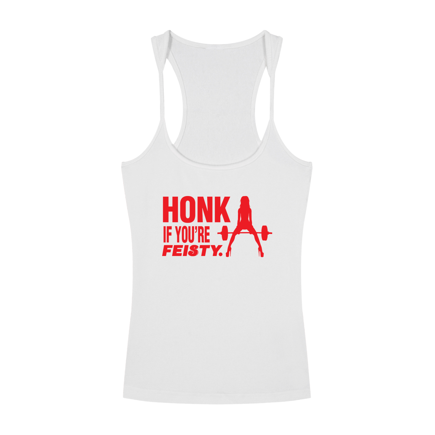 Slim Fit Ribbed Racerback Tank Top