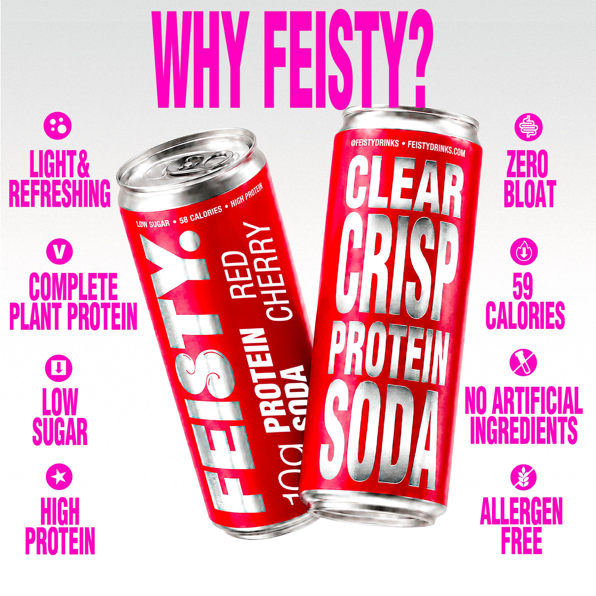 White Peach Protein Soda