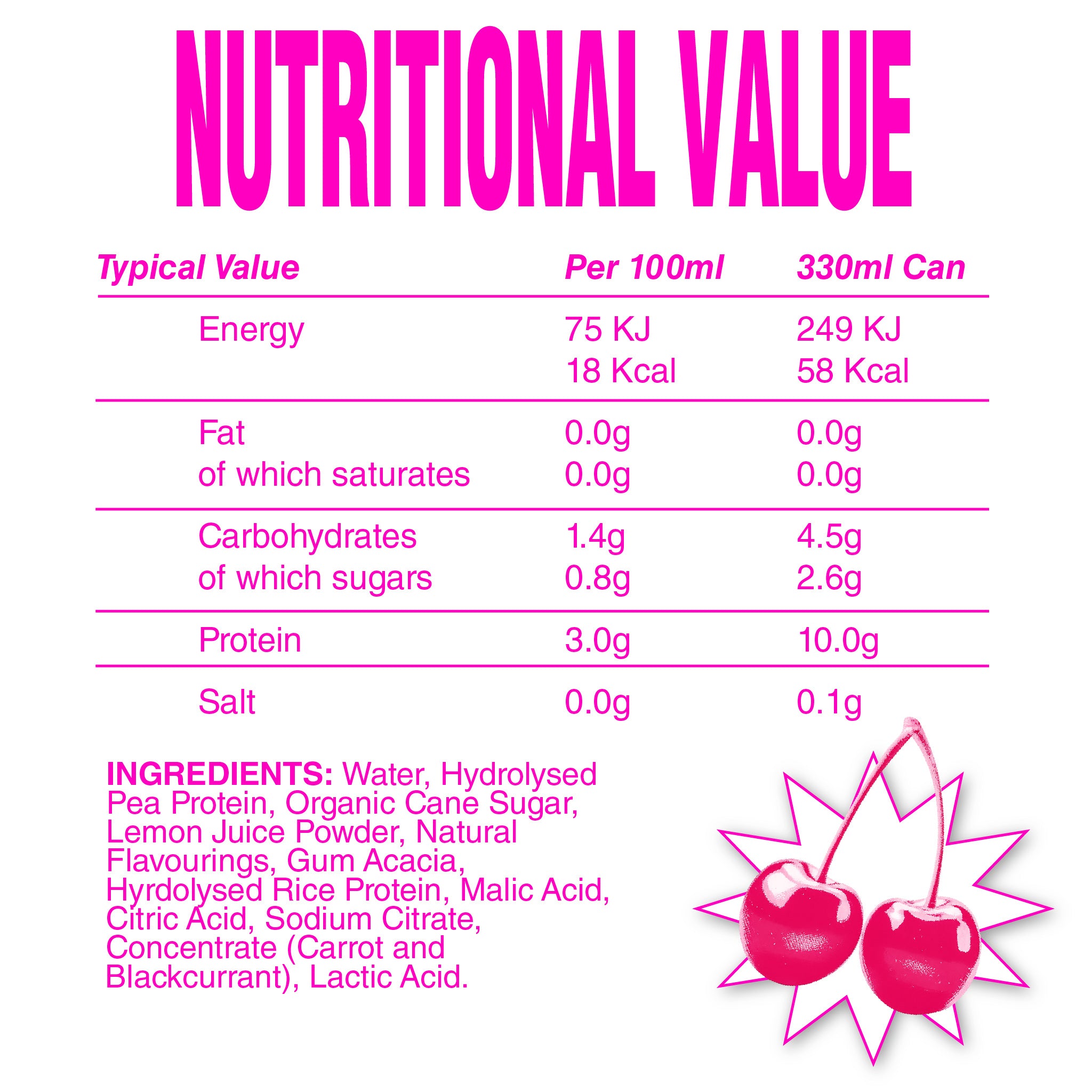White Peach Protein Soda