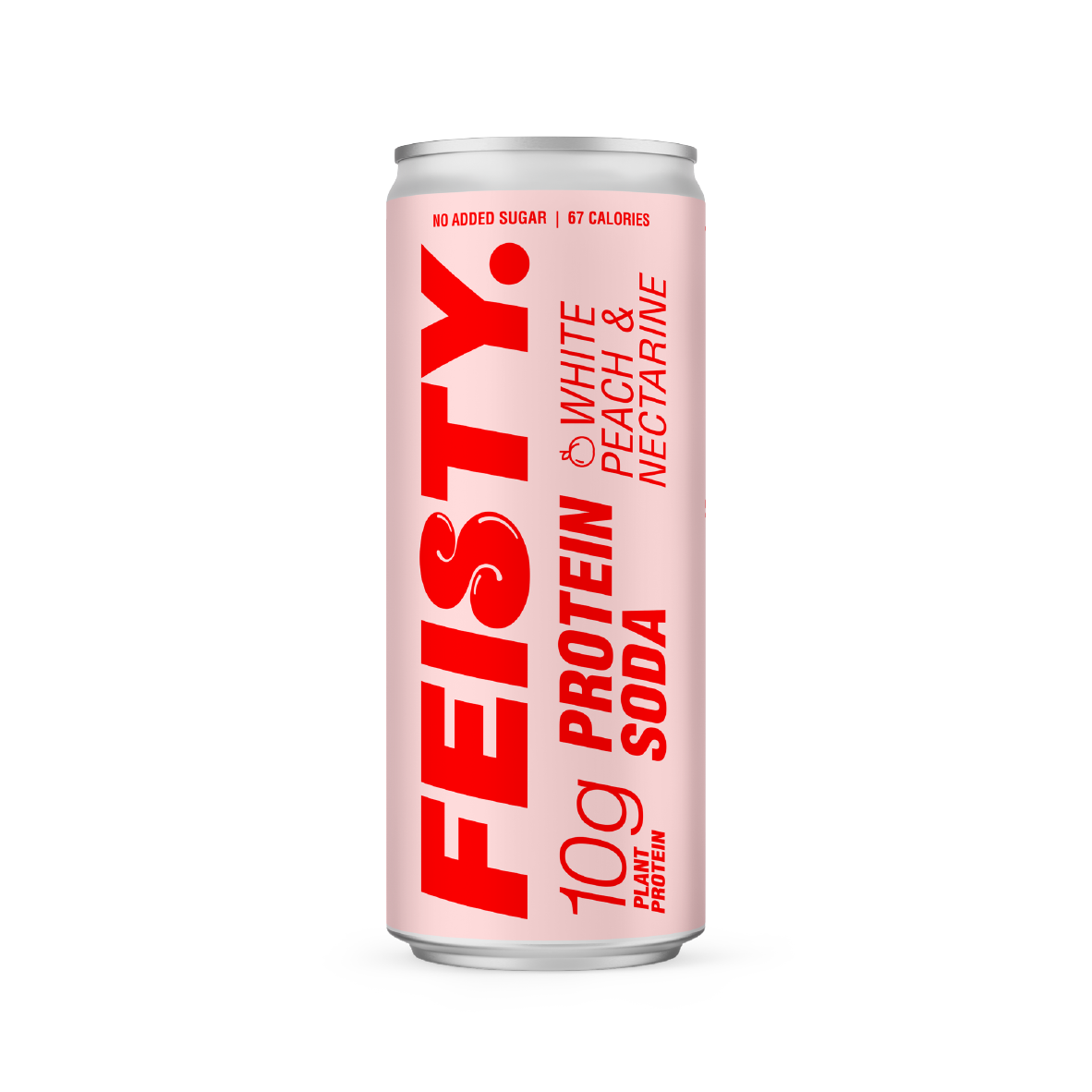White Peach Nectarine Protein Soda